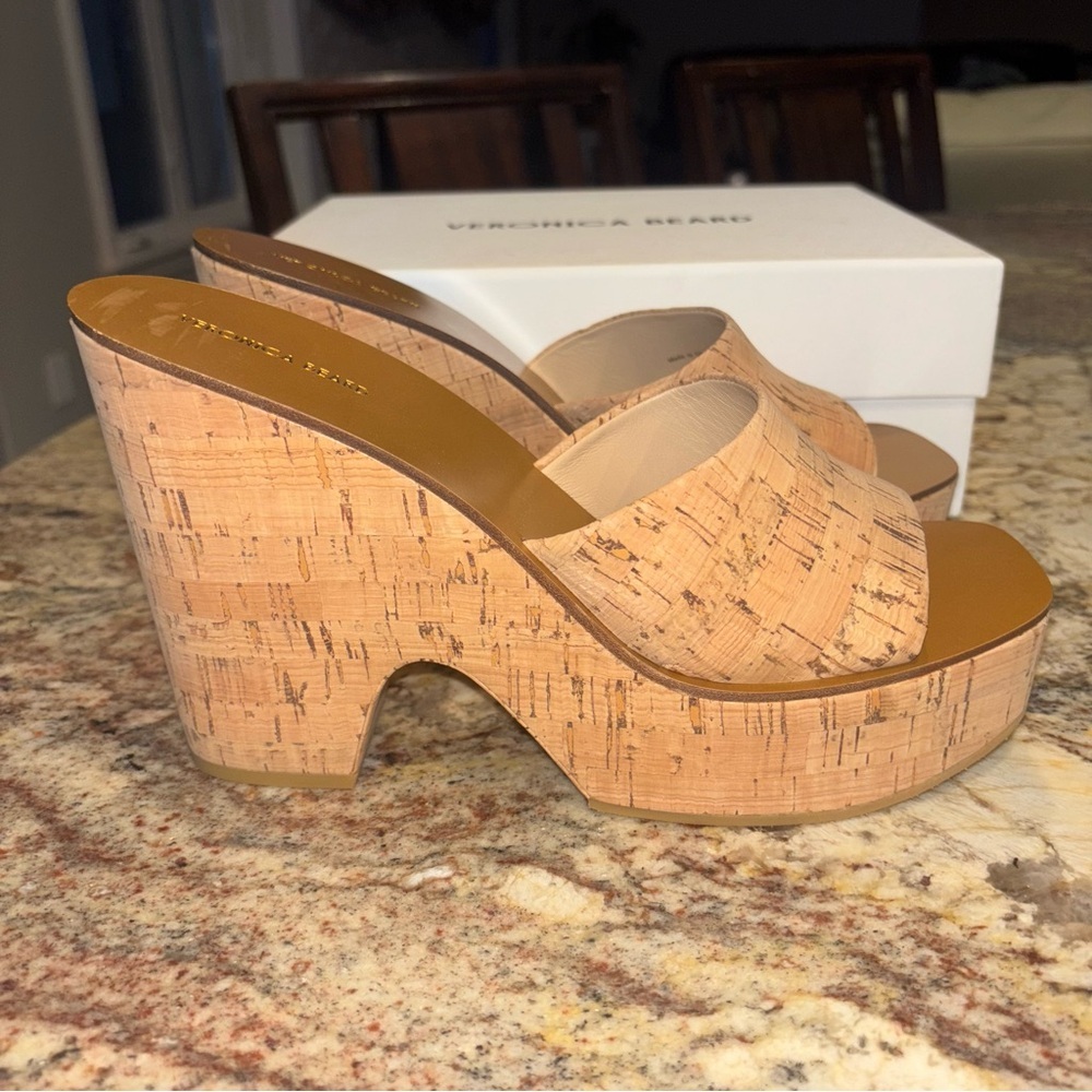 Veronica Beard Paulita Platform Sandals NIB - Picture 6 of 13